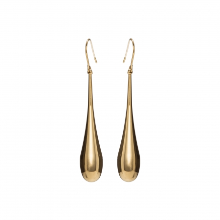 Náušnice Stainless Steel Big Drop Earring Gold