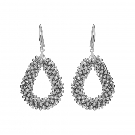 Náušnice Dila Silver Crystal Beads 