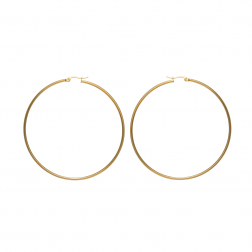 Náušnice Stainless Steel Midi Hoop Earring Gold