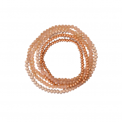 Náramok Pink Rose Gold Crystal Beads 