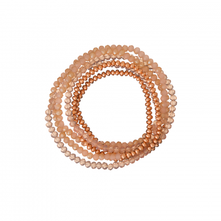 Náramok Pink Rose Gold Crystal Beads 