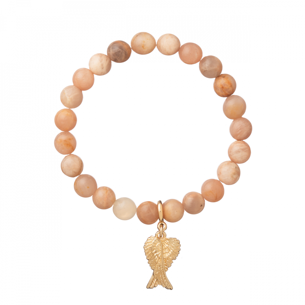 Náramok Mineral Sun Stone Gold Angel Wings Náramok Mineral Sun Stone Gold Angel Wings
