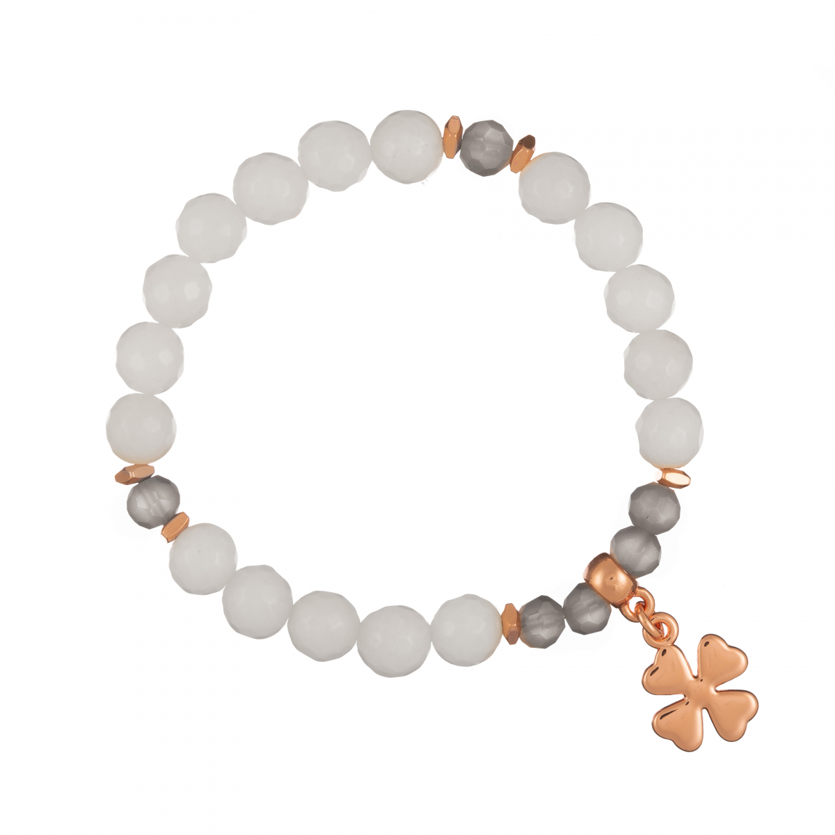 Náramok Mineral Beige Fossil Rose Gold Flowerleaf Náramok Mineral Beige Fossil Rose Gold Flowerleaf