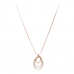 Náhrdelník Big Luxury Dropp Rosegold
