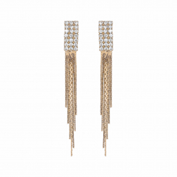 Náušnice Stripe Rosegold