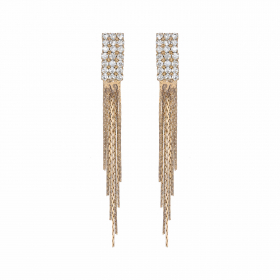 Náušnice Stripe Rosegold