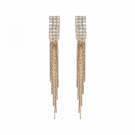 Náušnice Stripe Rosegold