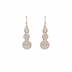 Náušnice Dots Rosegold