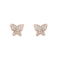 Náušnice Butterfly Mini Rosegold