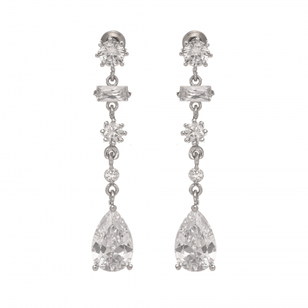 Náušnice Sisi Zircon Silver