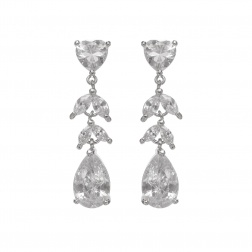 Náušnice Gabrielle Zircon Silver