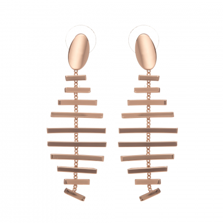 Náušnice Fiona Art Rosegold