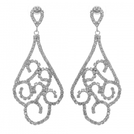 Náušnice Fine Elegance Swarovski Crystal Silver