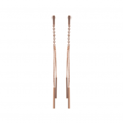 Náušnice Simpli Long Rosegold