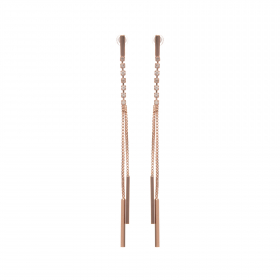 Náušnice Simpli Long Rosegold