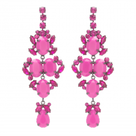 Náušnice Fuchsia Luxury Long