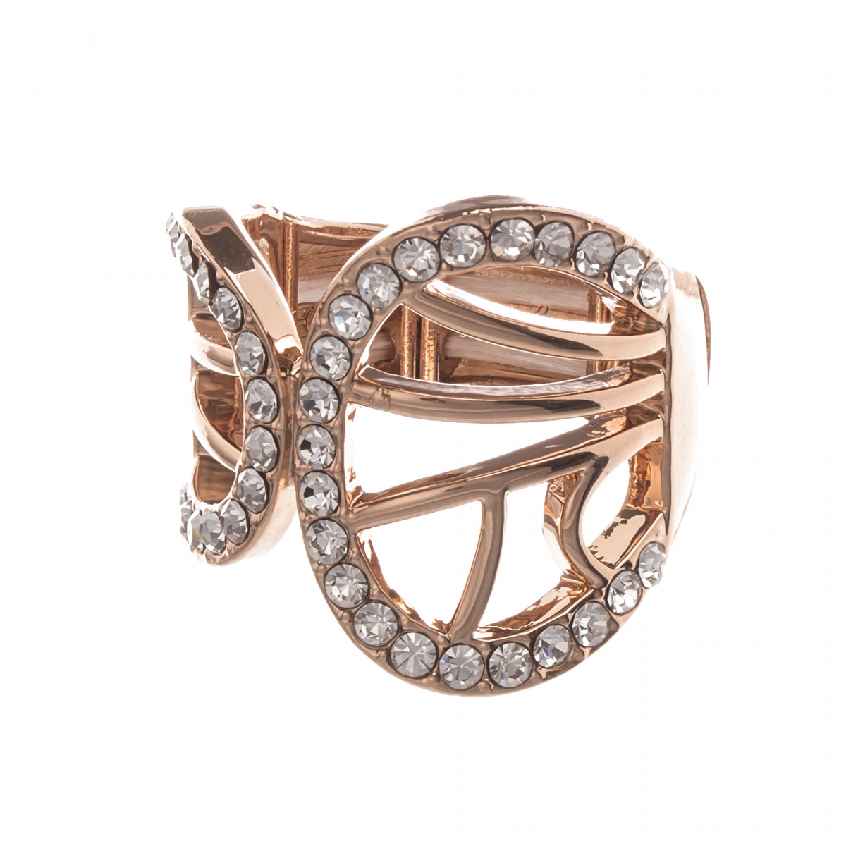 Prsteň Double Wave Crystal Rosegold Prsteň Double Wave Crystal Rosegold