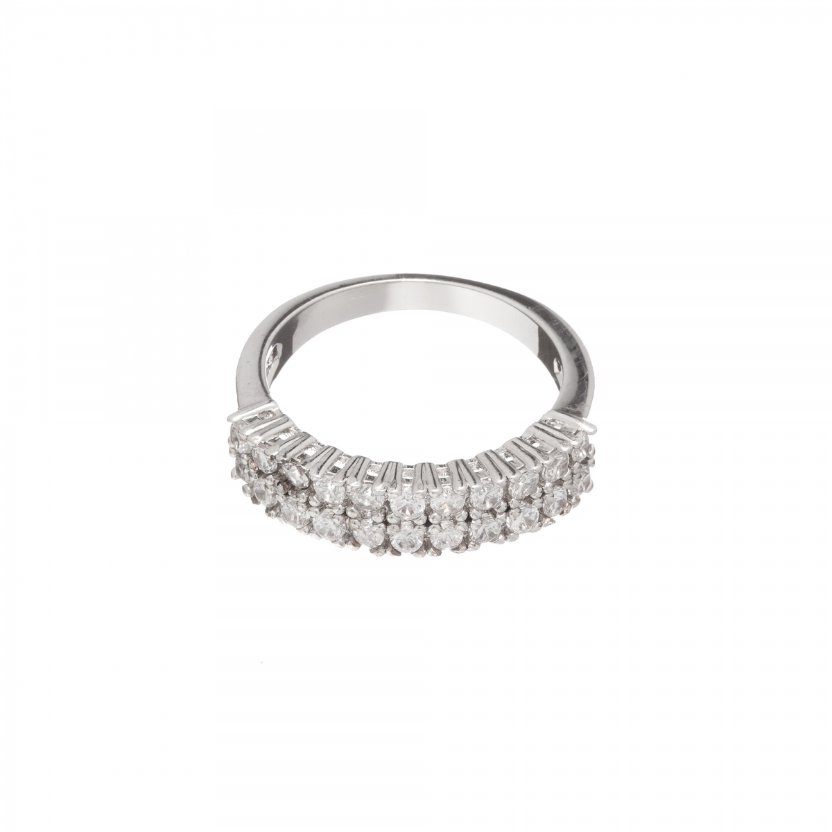 Prsteň Olive Fine Exclusive Elegance Zircon Crystals Silver