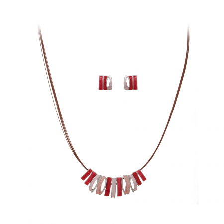 Súprava Grass Red Pink Rhodium