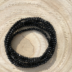 Crystal Beads čierny náramok 