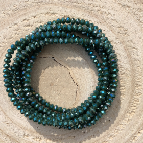 Crystal Beads zelený náramok