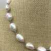 Súprava biela z pravých riečnych perál s náramkom