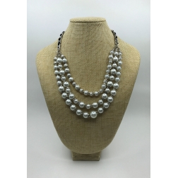 Korálkový náhrdelník perlový K-05