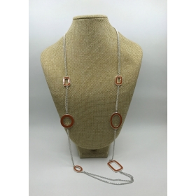 Korálkový náhrdelník oranžový K-42