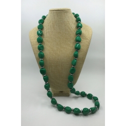 Korálkový náhrdelník zelený K-59
