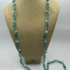 Korálkový náhrdelník modrý s mušličkami K-72
